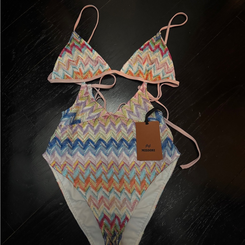 Missoni Colorful Zigzag Bikini Set